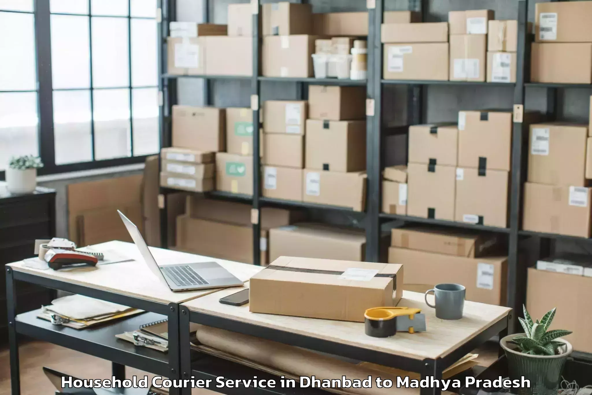 Dhanbad to Dabra Pichhore Household Courier Booking